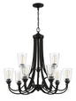 Craftmade - 41929-ESP-CS - Nine Light Chandelier - Grace - Espresso