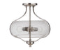 Craftmade - 49952-BNK - Two Light Semi Flush Mount - Serene - Brushed Polished Nickel