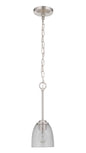 Craftmade - 49991-BNK - One Light Mini Pendant - Serene - Brushed Polished Nickel