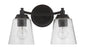Craftmade - 50202-FB - Two Light Vanity - Tyler - Flat Black