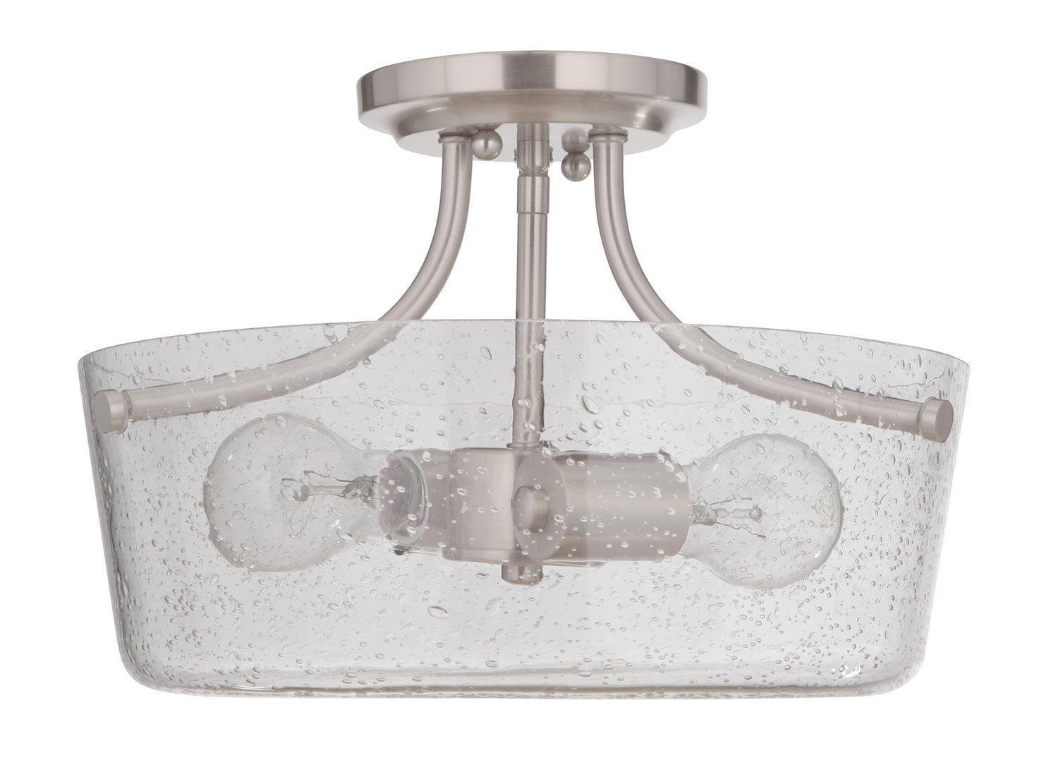 Craftmade - 50252-BNK - Two Light Semi Flush Mount - Tyler - Brushed Polished Nickel