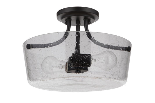 Craftmade - 50252-FB - Two Light Semi Flush Mount - Tyler - Flat Black