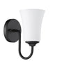 Craftmade - 50401-FB-WG - One Light Wall Sconce - Gwyneth - Flat Black