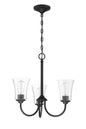 Craftmade - 50423-FB - Three Light Chandelier - Gwyneth - Flat Black