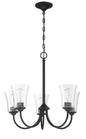 Craftmade - 50425-FB - Five Light Chandelier - Gwyneth - Flat Black