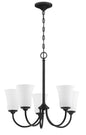 Craftmade - 50425-FB-WG - Five Light Chandelier - Gwyneth - Flat Black