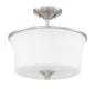 Craftmade - 50452-BNK-WG - Two Light Convertible Semi Flush - Gwyneth - Brushed Polished Nickel