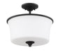 Craftmade - 50452-FB-WG - Two Light Convertible Semi Flush - Gwyneth - Flat Black
