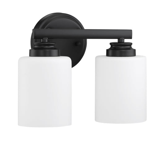 Craftmade - 50502-FB-WG - Two Light Vanity - Bolden - Flat Black