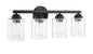 Craftmade - 50504-FB - Four Light Vanity - Bolden - Flat Black