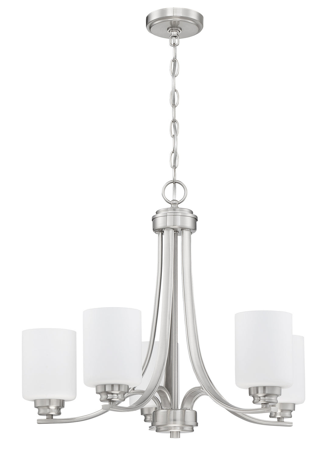 Craftmade - 50525-BNK-WG - Five Light Chandelier - Bolden - Brushed Polished Nickel