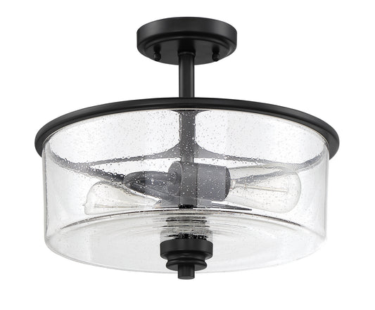 Craftmade - 50552-FB - Two Light Convertible Semi Flush - Bolden - Flat Black