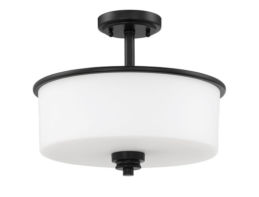 Craftmade - 50552-FB-WG - Two Light Convertible Semi Flush - Bolden - Flat Black