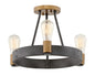 Hinkley - 4263DZ - LED Foyer Pendant - Silas - Aged Zinc