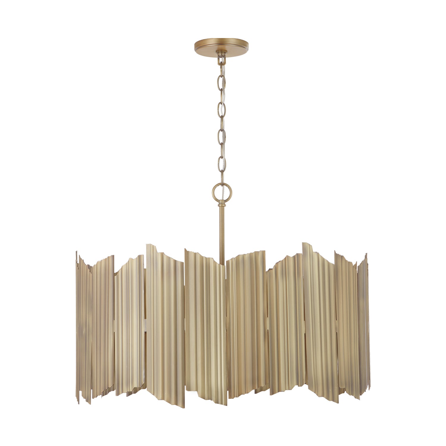 Capital Lighting - 333441AD - Four Light Pendant - Xavier - Aged Brass