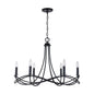 Capital Lighting - 431661MB - Six Light Chandelier - Sonnet - Matte Black