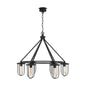 Capital Lighting - 934261BK - Six Light Chandelier - Corbin - Black