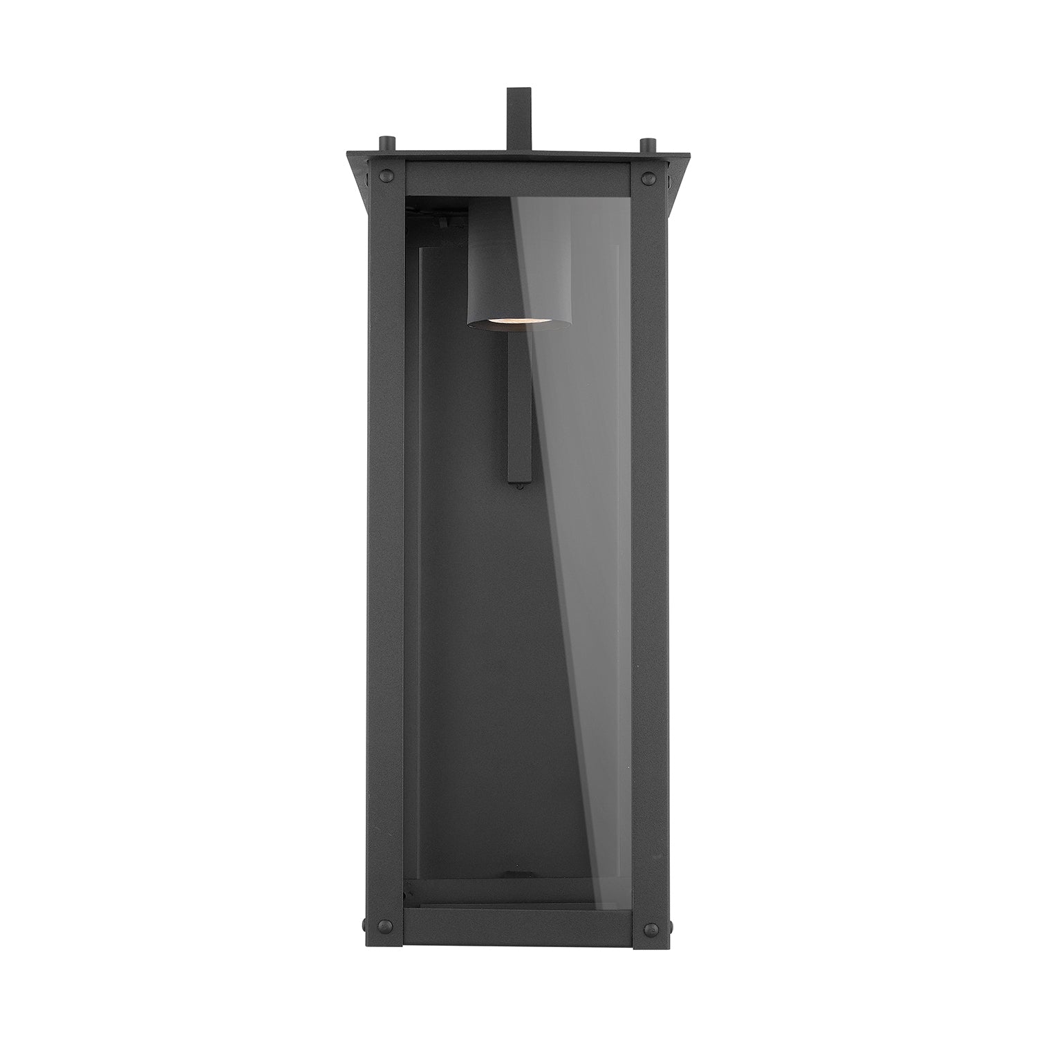 Capital Lighting - 934612BK-GL - One Light Outdoor Wall Lantern - Hunt - Black