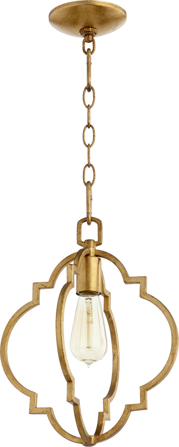 Quorum - 3842-74 - One Light Pendant - Dublin - Gold Leaf