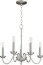 Quorum - 6040-5-65 - Five Light Chandelier - 6040 Chandeliers - Satin Nickel