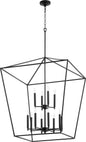Quorum - 604-12-69 - 12 Light Entry Pendant - Gabriel - Textured Black