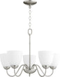 Quorum - 6041-5-65 - Five Light Chandelier - 6041 Chandeliers - Satin Nickel