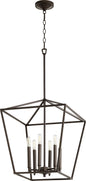 Quorum - 604-6-86 - Six Light Entry Pendant - Gabriel - Oiled Bronze
