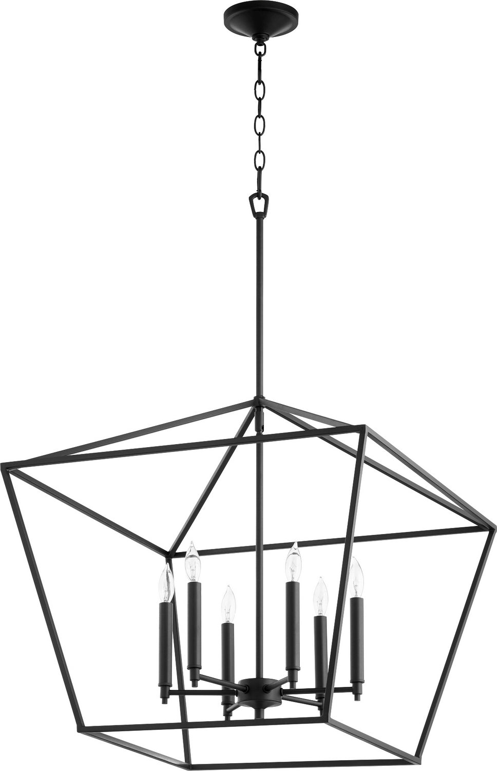 Quorum - 644-6-69 - Six Light Chandelier - Gabriel - Textured Black