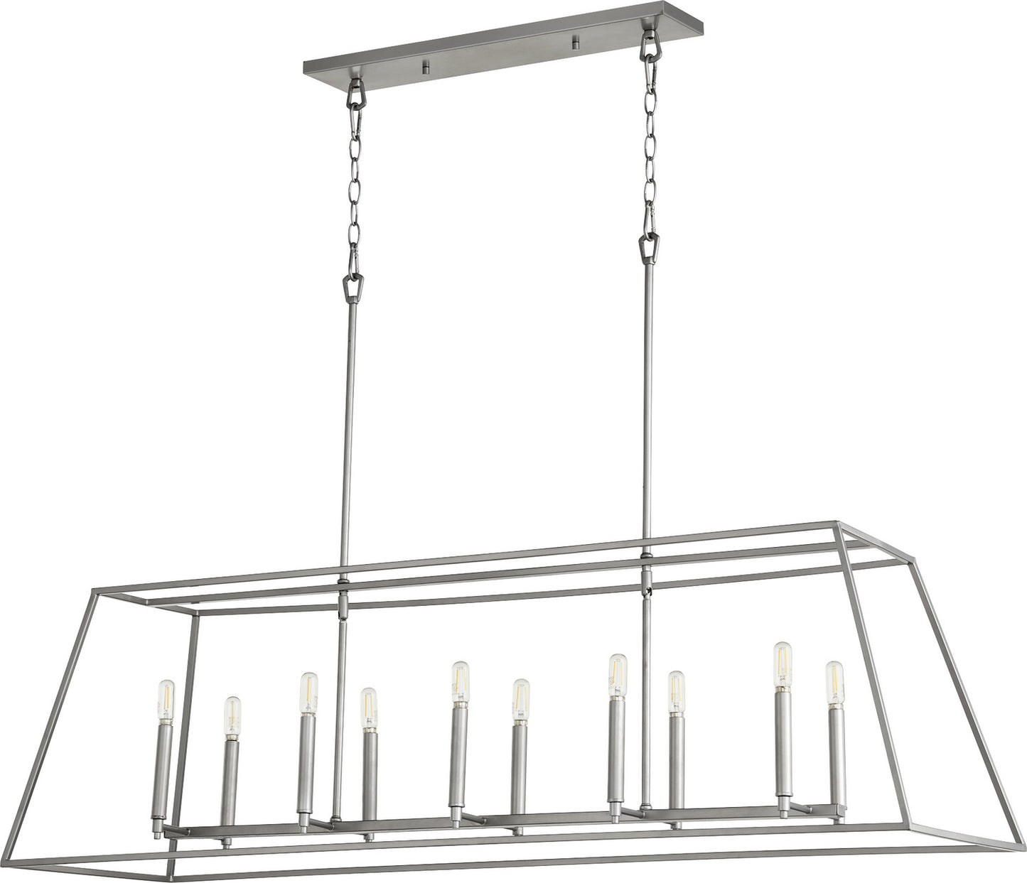 Quorum - 654-10-64 - Ten Light Pendant - Gabriel - Classic Nickel