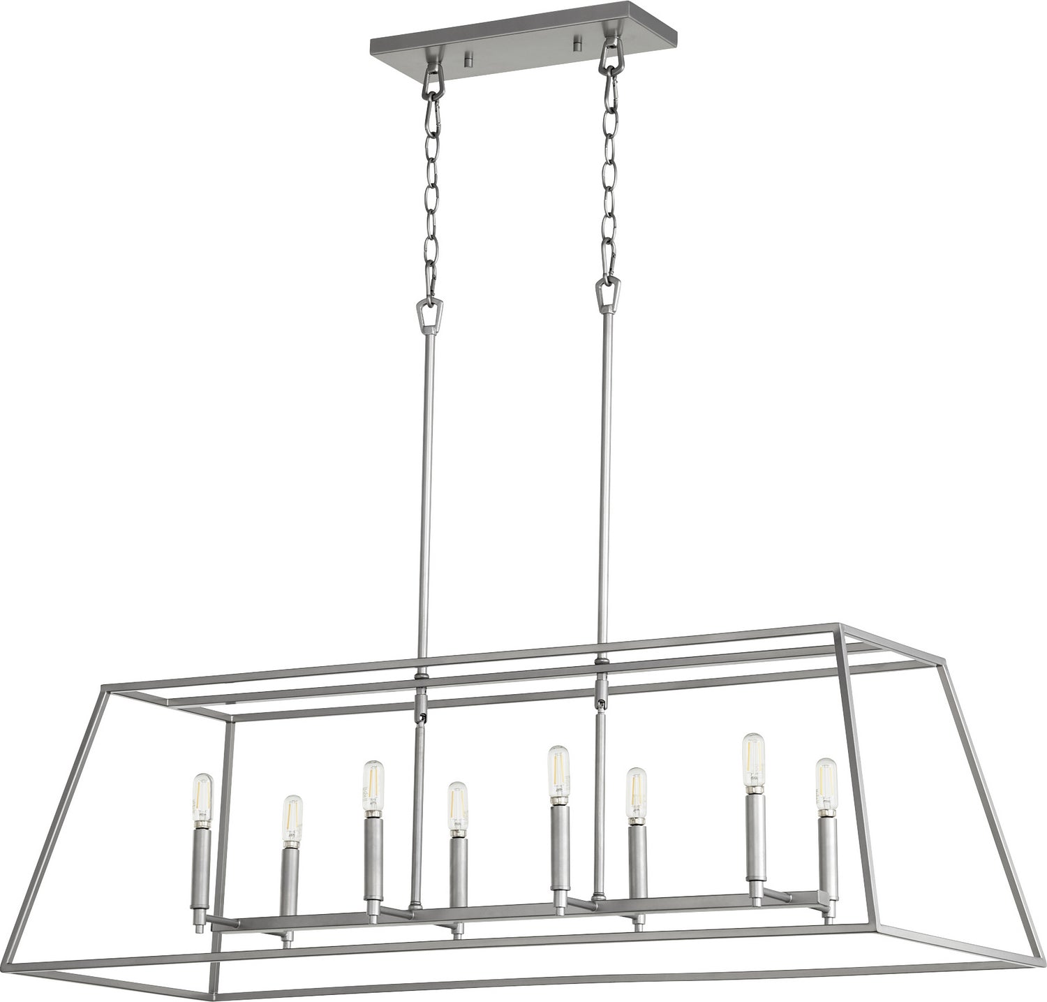 Quorum - 654-8-64 - Eight Light Pendant - Gabriel - Classic Nickel