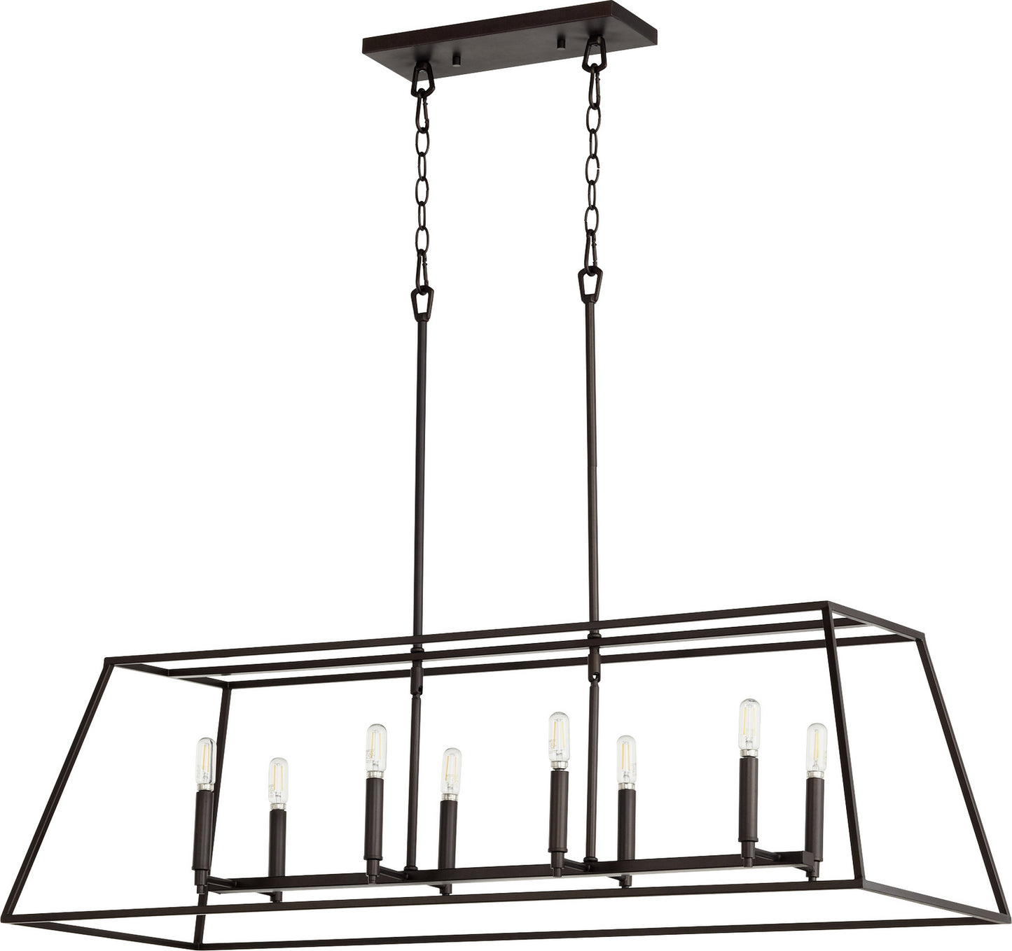 Quorum - 654-8-86 - Eight Light Entry Pendant - Gabriel - Oiled Bronze