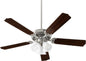 Quorum - 7525-3165 - 52"Ceiling Fan - Capri X - Satin Nickel