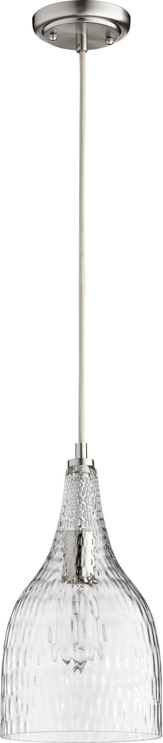 Quorum - 8042-65 - One Light Pendant - Satin Nickel