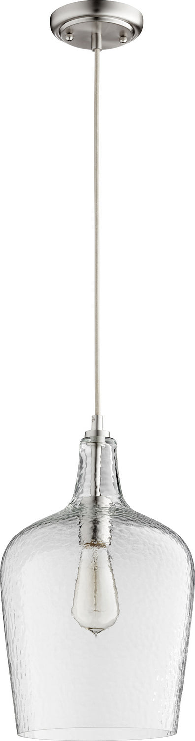 Quorum - 8043-65 - One Light Pendant - Satin Nickel