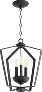 Quorum - 894-3-69 - Three Light Entry Pendant - 3LT Entry Series - Textured Black