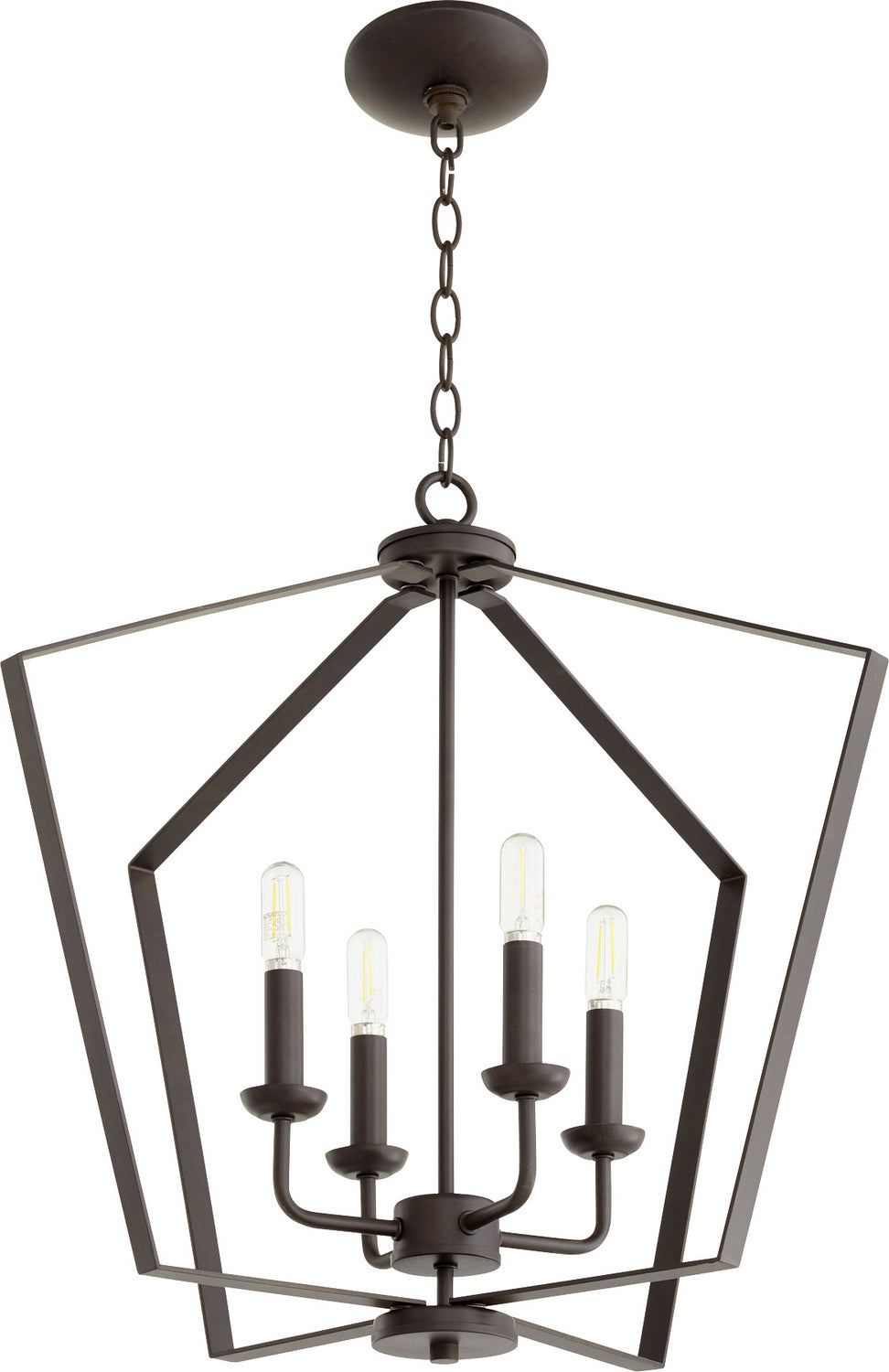 Quorum - 894-4-86 - Four Light Entry Pendant - 4LT Entry Series - Oiled Bronze