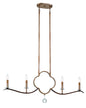 Minka-Lavery - 4834-690 - Four Light Island Pendant - Ava Libertine - Pale Gold With Distressed Bron