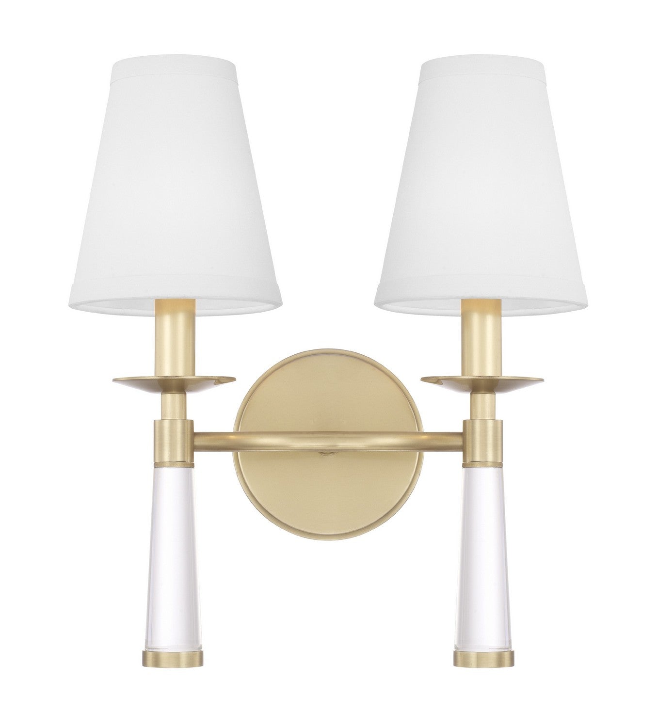 Crystorama - 8862-AG - Two Light Wall Sconce - Baxter - Aged Brass