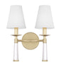 Crystorama - 8862-AG - Two Light Wall Sconce - Baxter - Aged Brass