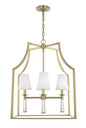 Crystorama - 8864-AG - Four Light Chandelier - Baxter - Aged Brass