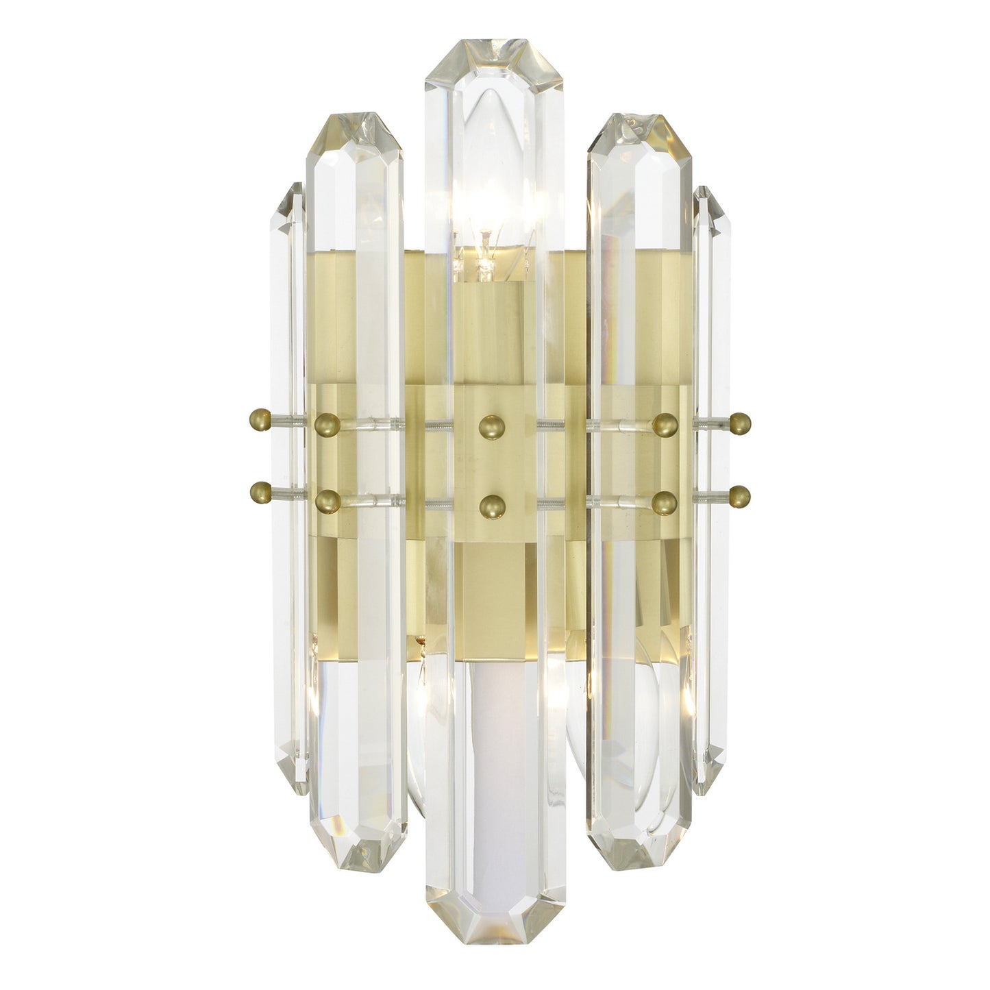 Crystorama - BOL-8882-AG - Two Light Wall Sconce - Bolton - Aged Brass