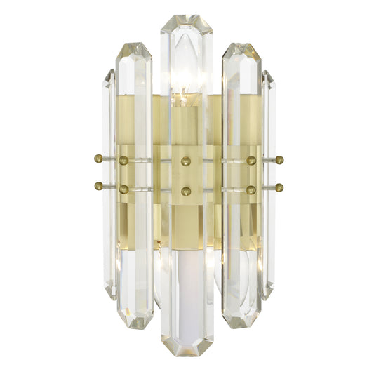 Crystorama - BOL-8882-AG - Two Light Wall Sconce - Bolton - Aged Brass