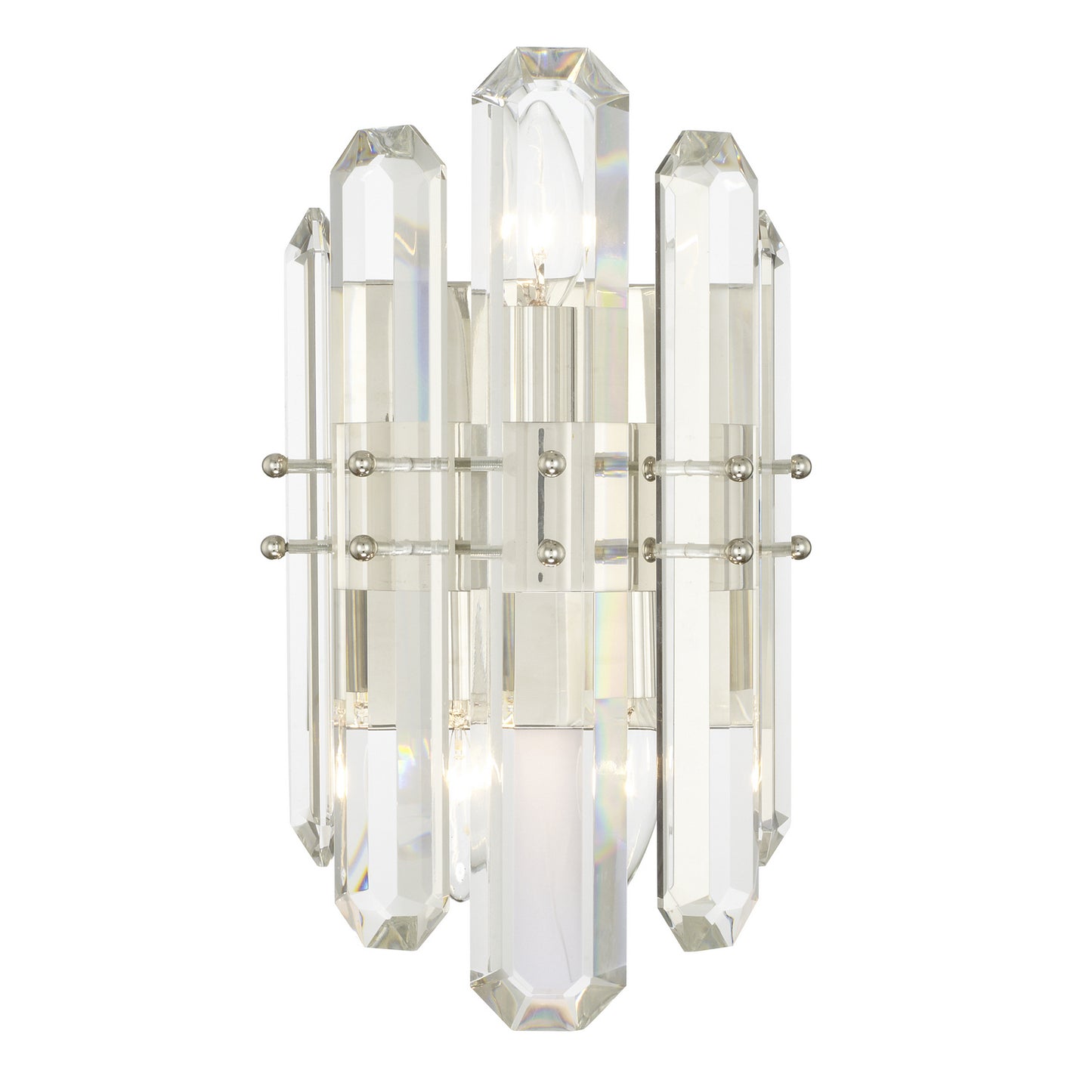 Crystorama - BOL-8882-PN - Two Light Wall Sconce - Bolton - Polished Nickel