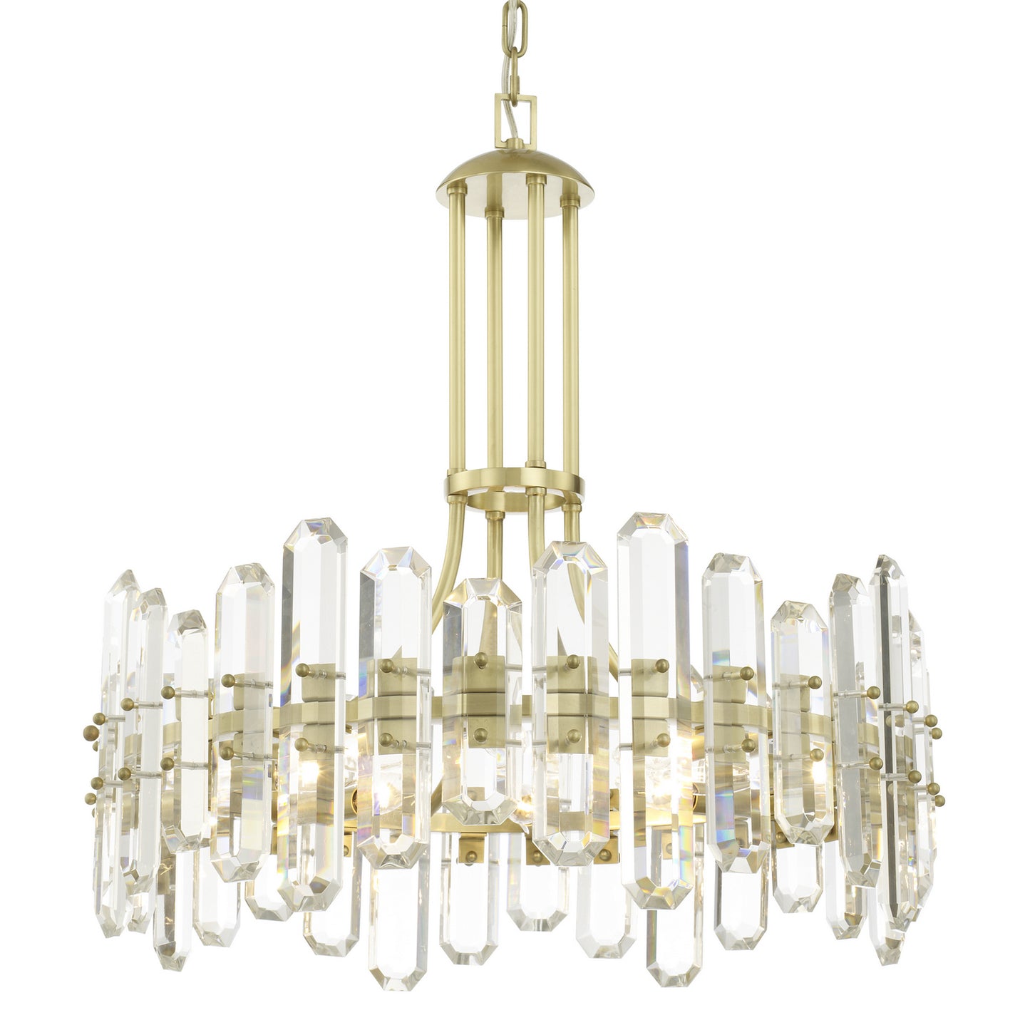 Crystorama - BOL-8888-AG - Eight Light Chandelier - Bolton - Aged Brass