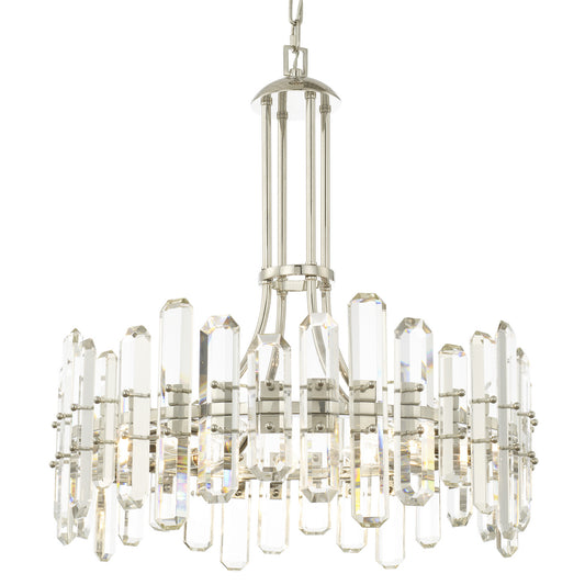 Crystorama - BOL-8888-PN - Eight Light Chandelier - Bolton - Polished Nickel