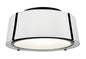 Crystorama - FUL-905-BK - Three Light Semi Flush Mount - Fulton - Black