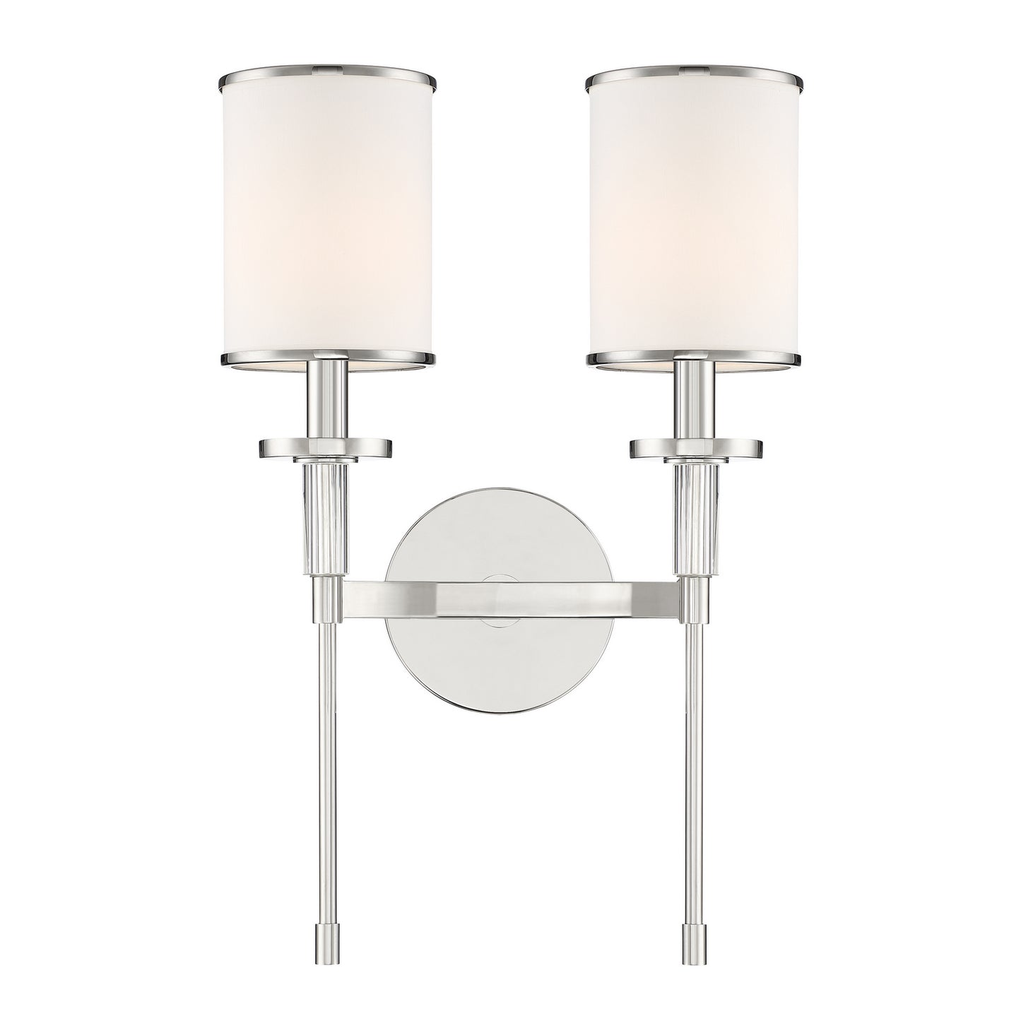 Crystorama - HAT-472-PN - Two Light Wall Sconce - Hatfield - Polished Nickel