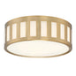 Crystorama - KEN-2203-VG - Three Light Flush Mount - Kendal - Vibrant Gold
