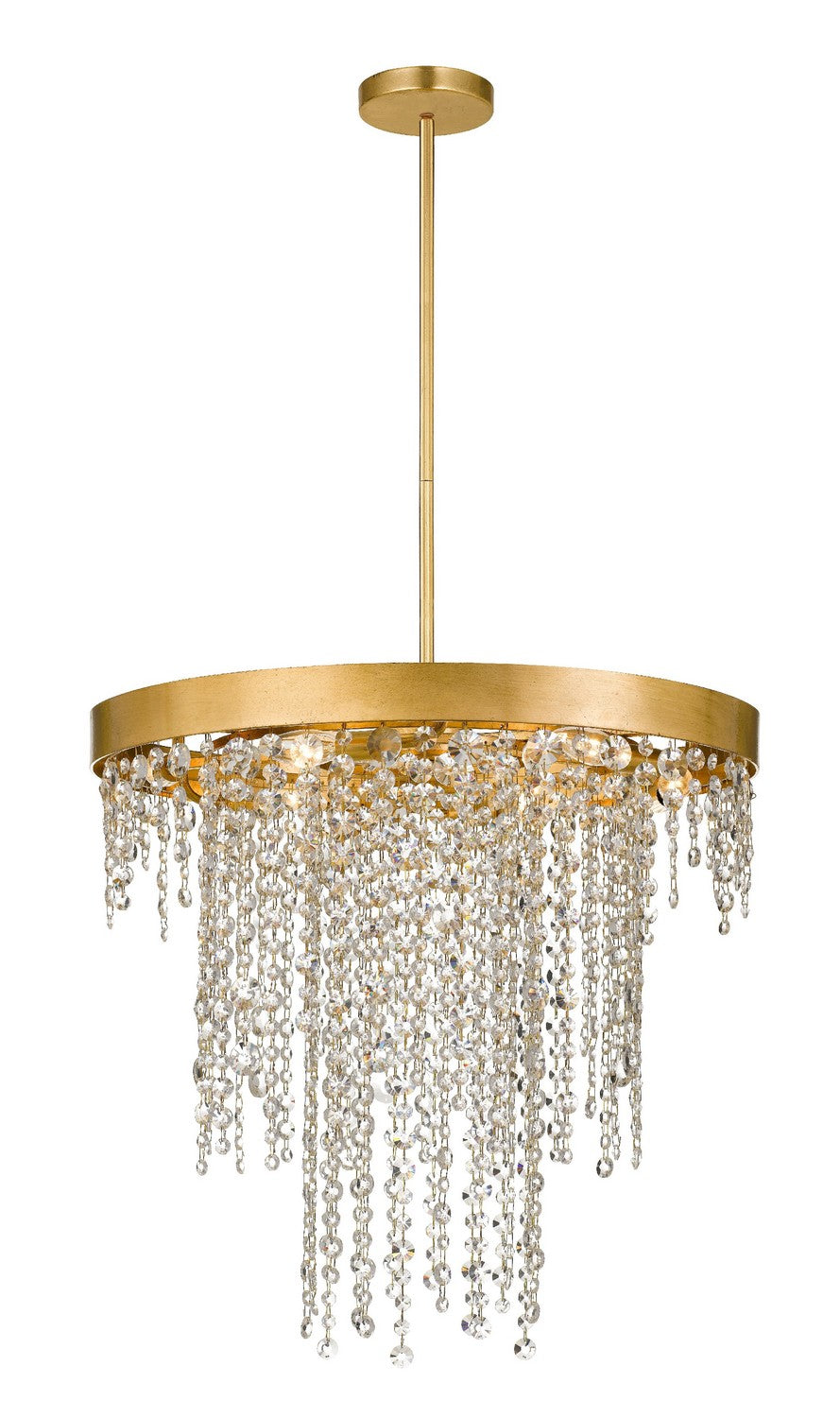 Crystorama - WIN-616-GA-CL-MWP - Six Light Chandelier - Winham - Antique Gold