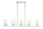 Designers Fountain - 93038-SP - Five Light Island Pendant - Liam - Platinum (Satin)